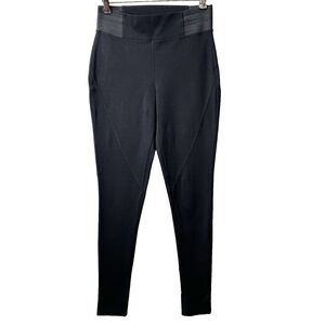 White + Warren Black Pull-On Stretch Pants Comfortable Luxury Leggings Women S